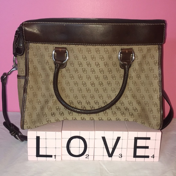 Dooney & Bourke Signature Fabric Double Pocket - Picture 7 of 16